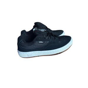 Vans Men's 5 Women's 6.5 Speed Ls Black True White Suede Mesh Skate Shoe